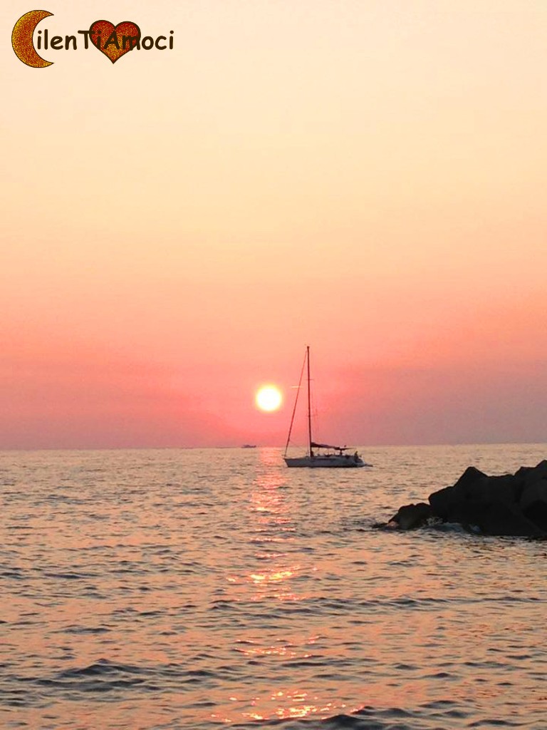 Barca al tramonto, Santa Maria di Castellabate