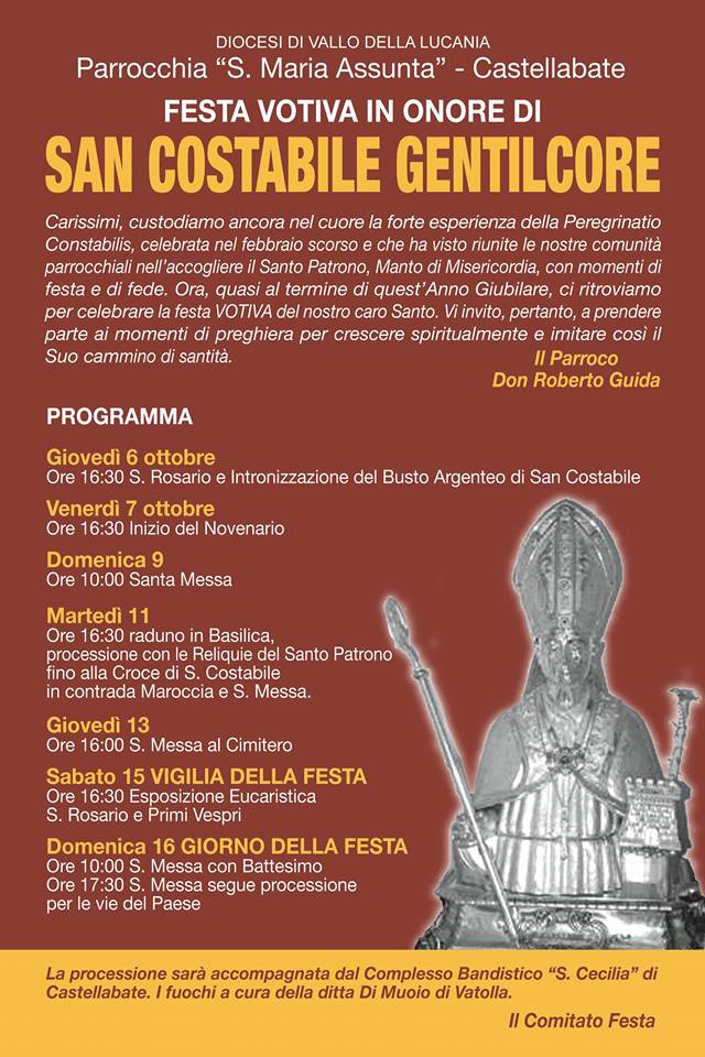 Castellabate Festa votiva di San Costabile Gentilcore 2016